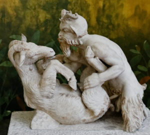 One of Naples's most prized artworks, a statue of Pan having sex with a goat
