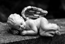 Statue of a dead child