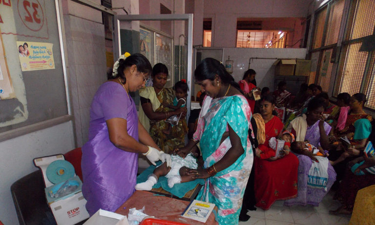 Public health, mothers in govt hospital in India
