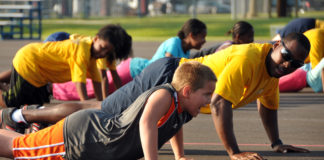 exercise, childhood obesity, squats, push ups