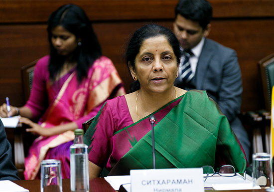 India's Finance Minister, Nirmala Sitharaman