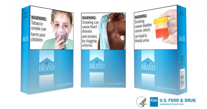 new health warnings on cigarette packages | Pic: USFDA
